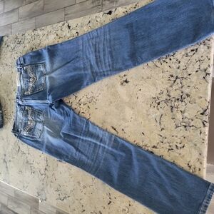 Miss Me Womens Jeans Midrise Straight Size 34 With 31 1/2 Inseam Used